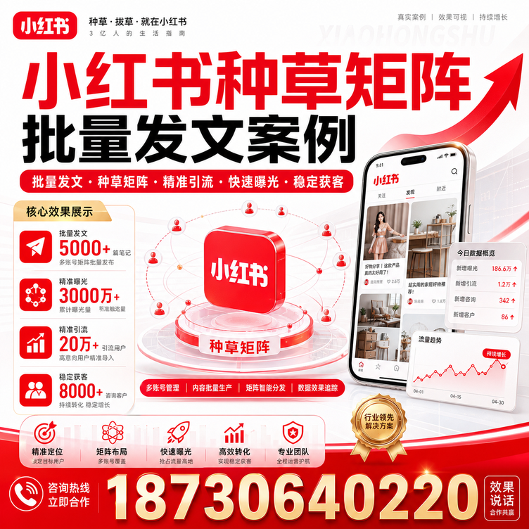 儋州小红书种草矩阵批量发文案例