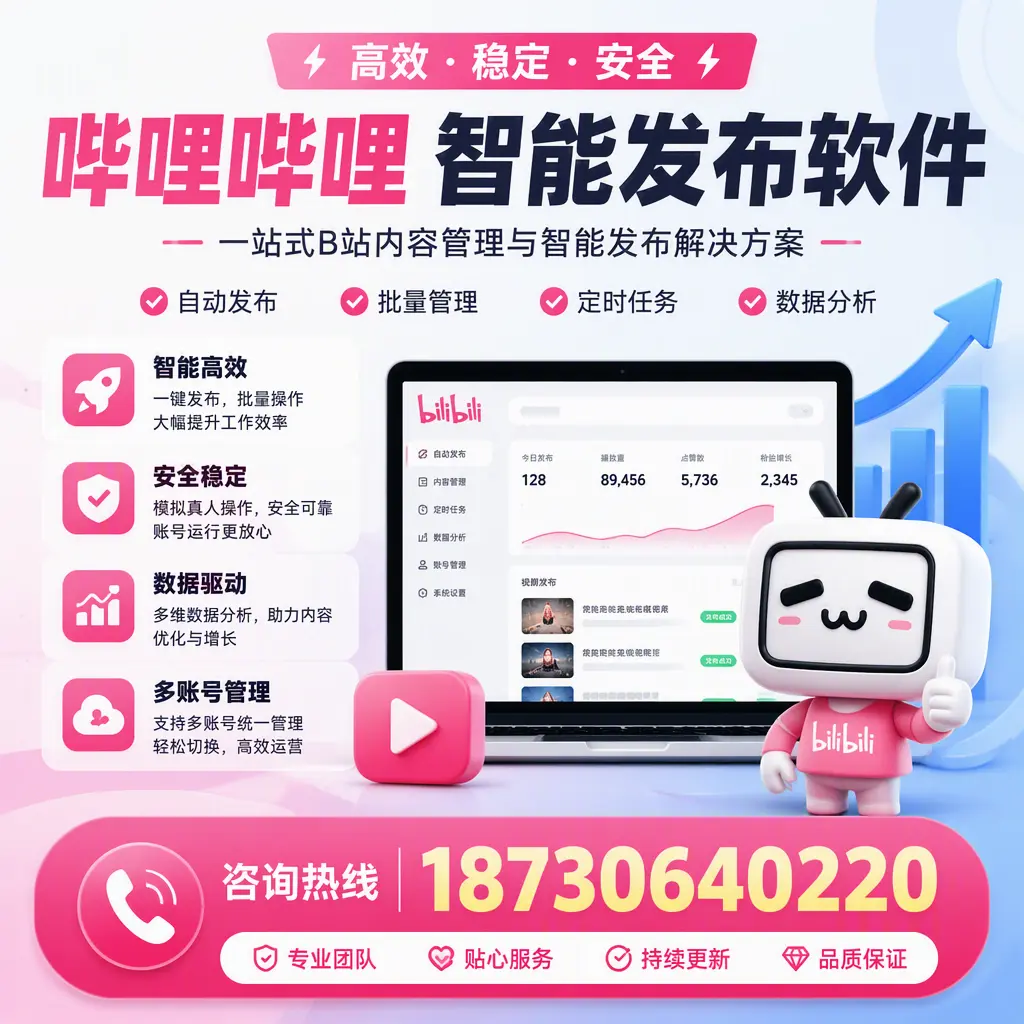 哔哩哔哩智能发布软件适用场景分析：在 儋州 的最佳实践