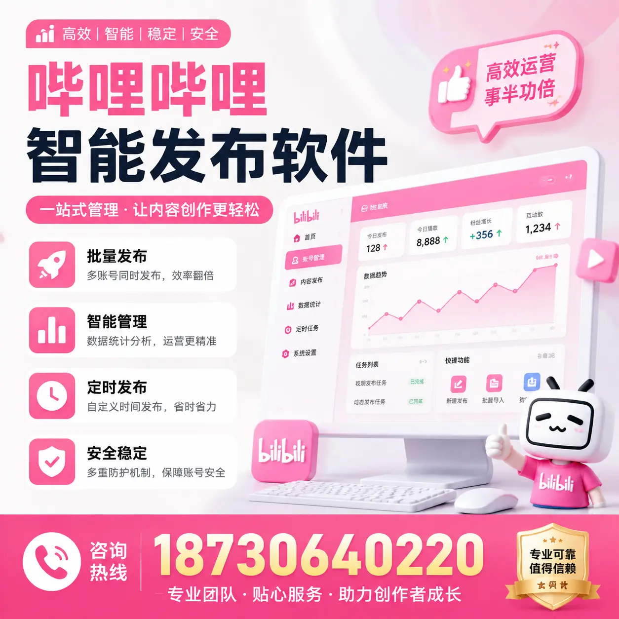 如何评估哔哩哔哩智能发布软件的ROI?儋州 企业必读